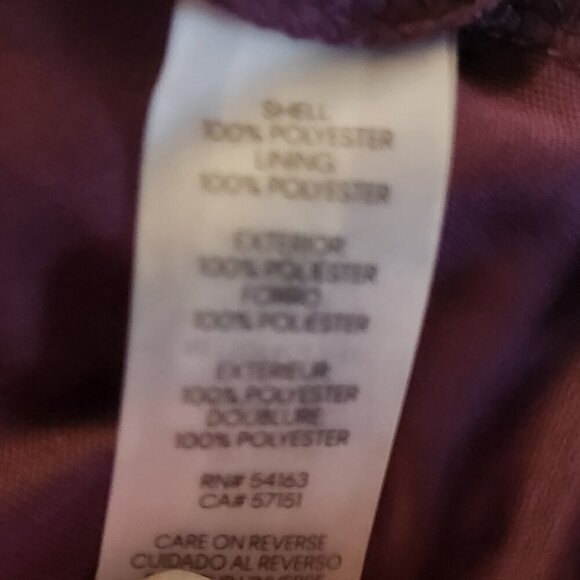 Calvin Klein Maroon and Gold Baby doll dress. NWT. Size 12 - Picture 10 of 12